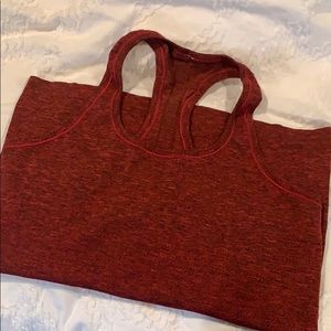 Lululemon deep heathered red racerback tank, 10